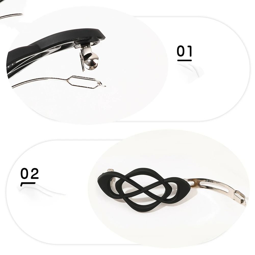 Hollow Matte Spring Hair Clip For Women 3