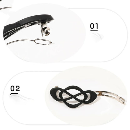Hollow Matte Spring Hair Clip For Women 3