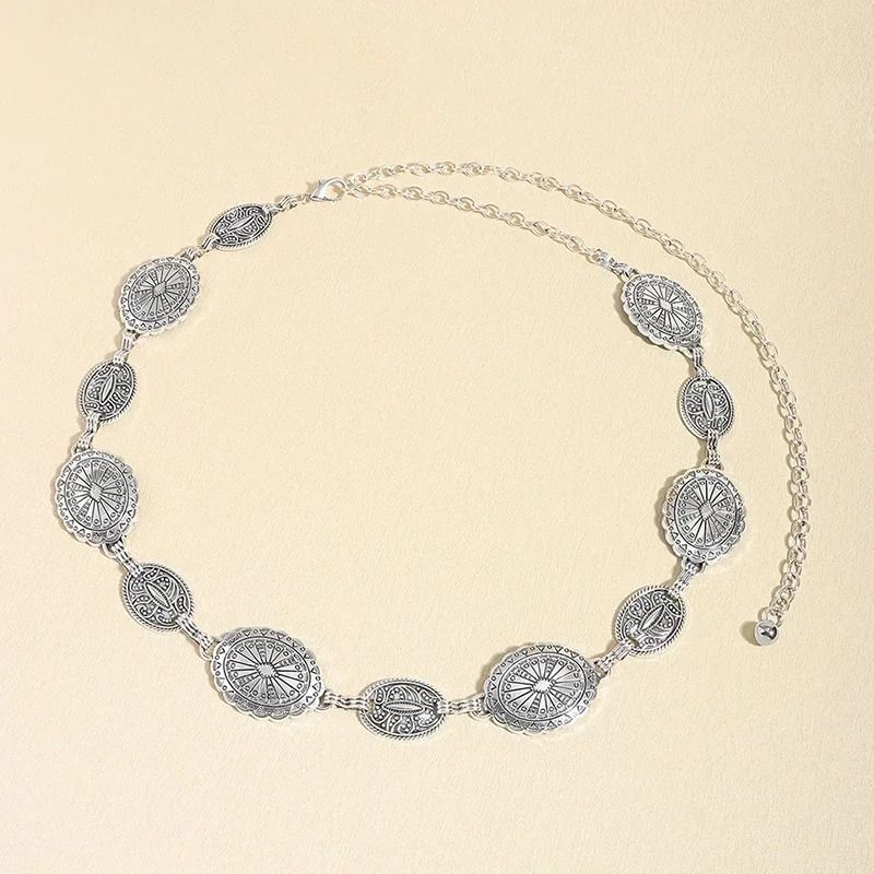 Retro Metal Waist Chain Belt For Women 3