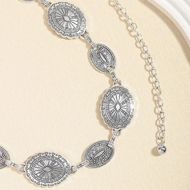 Retro Metal Waist Chain Belt For Women 4