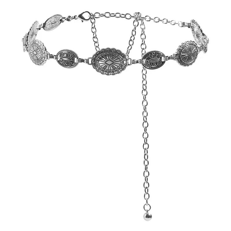Retro Metal Waist Chain Belt For Women 7