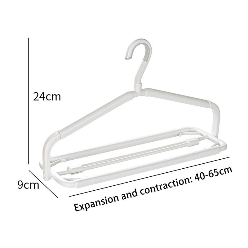 Plastic Clothes Hanger Space Saving Scalable T Shirt Dress Coat Towel Hanger 5