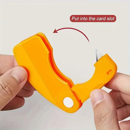 Compact Folding Handle Citrus Peeler Plastic Orange Lemon Grapefruit Cutter 1