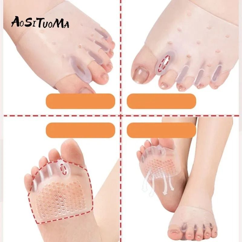 Comfortable Silicone Front Foot Pads For Bunion Relief And Foot Support 1