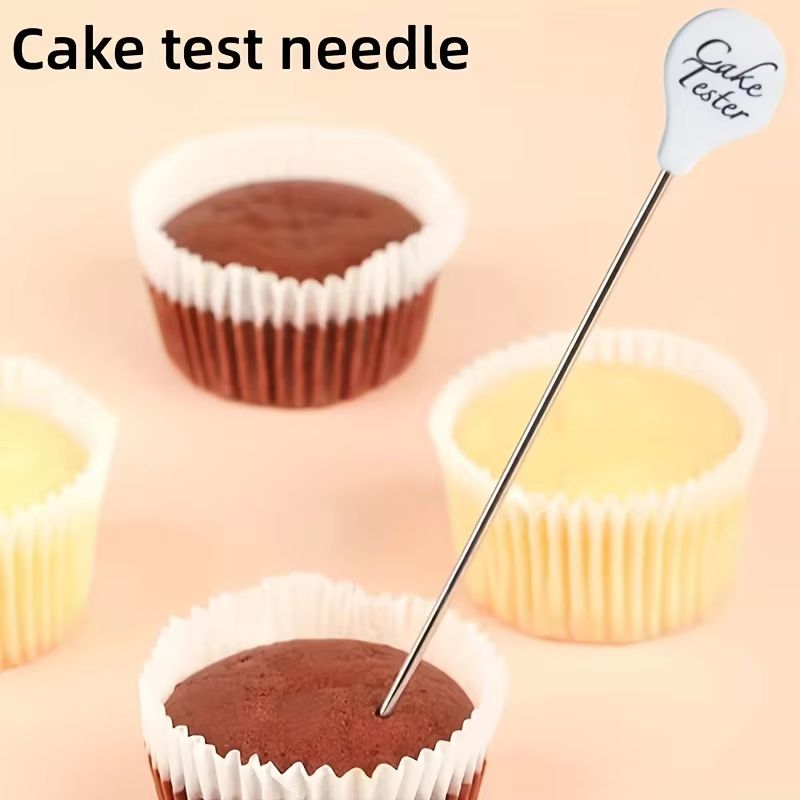 Stainless Steel Cake Tester Probe Reusable Needle For Bread Biscuit Muffin Pancake Baking Accessori 2