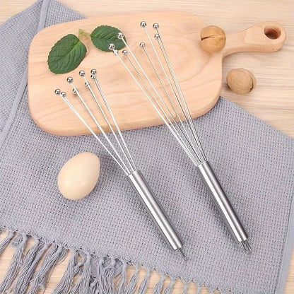 Stainless Steel Ball Whisk Kitchen Wire Egg Whisk For Cooking Blending Beating Stirring 2