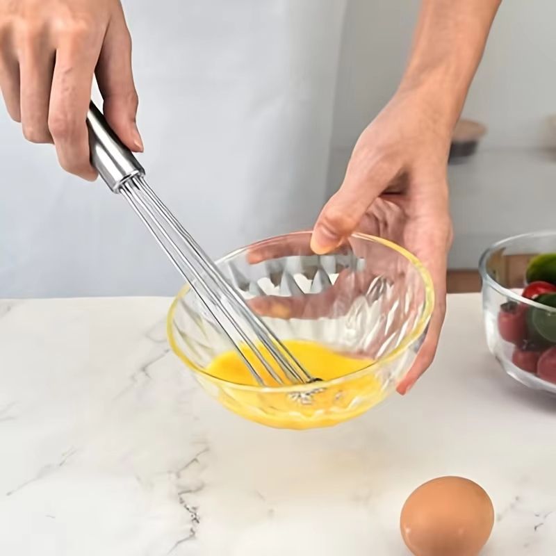 Stainless Steel Ball Whisk Kitchen Wire Egg Whisk For Cooking Blending Beating Stirring 3