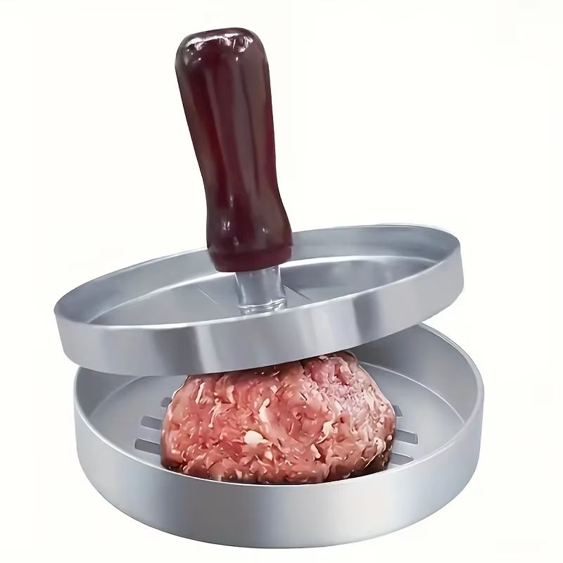 Multifunctional Stainless Steel Burger Press Patty Maker Metal Hamburger Mold for Beef Cheese Veggie Burgers