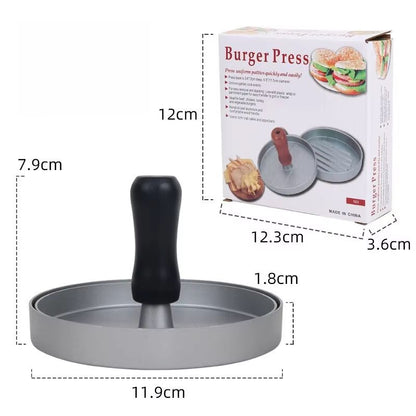 Multifunctional Stainless Steel Burger Press Patty Maker Metal Hamburger Mold For Beef Cheese Veggi 6