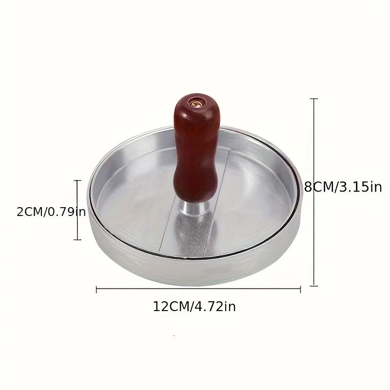 Multifunctional Stainless Steel Burger Press Patty Maker Metal Hamburger Mold For Beef Cheese Veggi 7