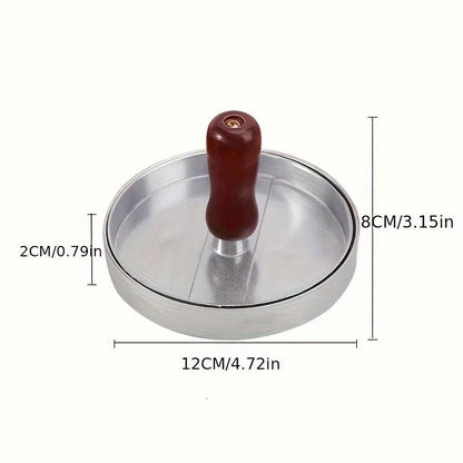 Multifunctional Stainless Steel Burger Press Patty Maker Metal Hamburger Mold For Beef Cheese Veggi 7