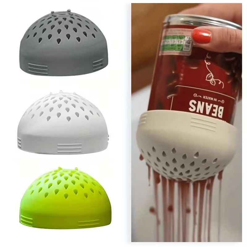 Food-Grade Silicone Can Strainer Screen 3 Inch Multi-Functional Kitchen Tool
