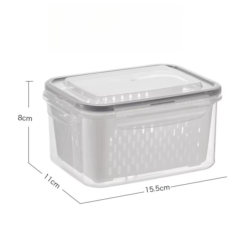 Kitchen Refrigerator FreshKeeping Box With Sealed Cover For Fruits Vegetables And Frozen Food Stora 6