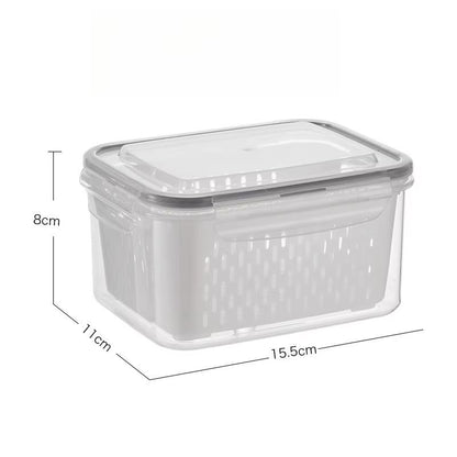 Kitchen Refrigerator FreshKeeping Box With Sealed Cover For Fruits Vegetables And Frozen Food Stora 6