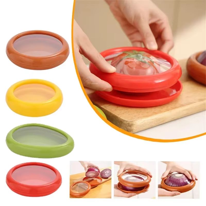 Reusable Silicone Fruit and Vegetable Storage Container Fresh-Box for Refrigerator Produce