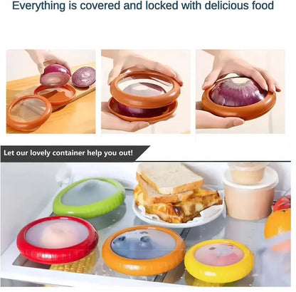 Reusable Silicone Fruit And Vegetable Storage Container FreshBox For Refrigerator Produce 4