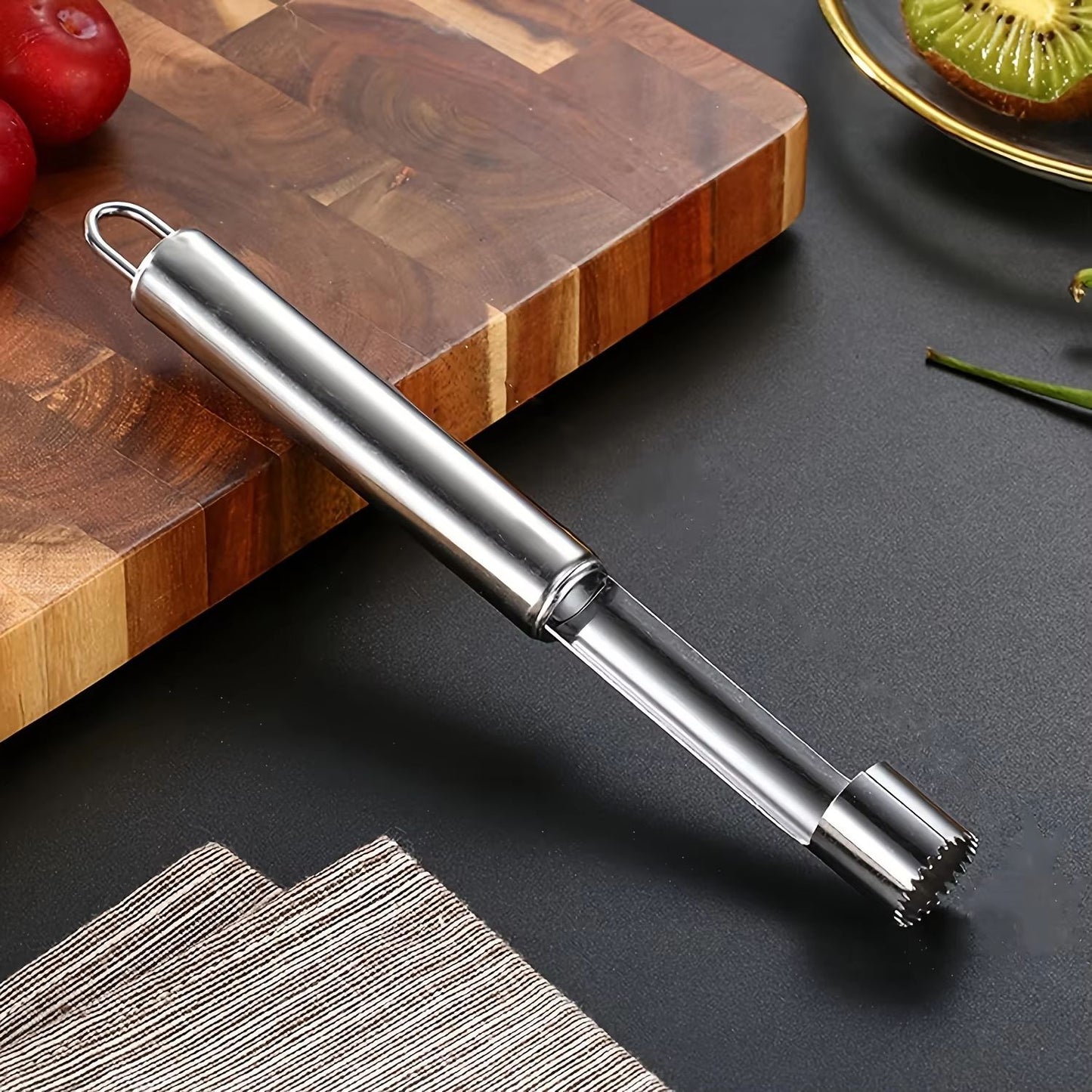 Stainless Steel Fruit Corer SeedCore Remover And Slicer Knife Kitchen Gadget 1