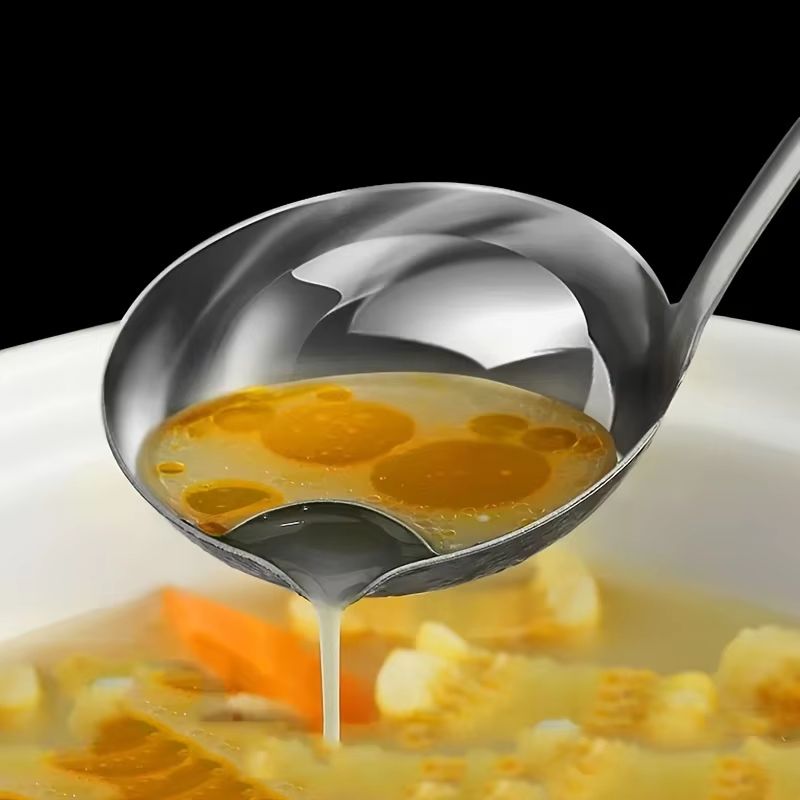 Stainless Steel Colander Spoon Soup Colander Kitchen Gravy Oil Soup Fat Separator Ladle Skimmer Spo 3