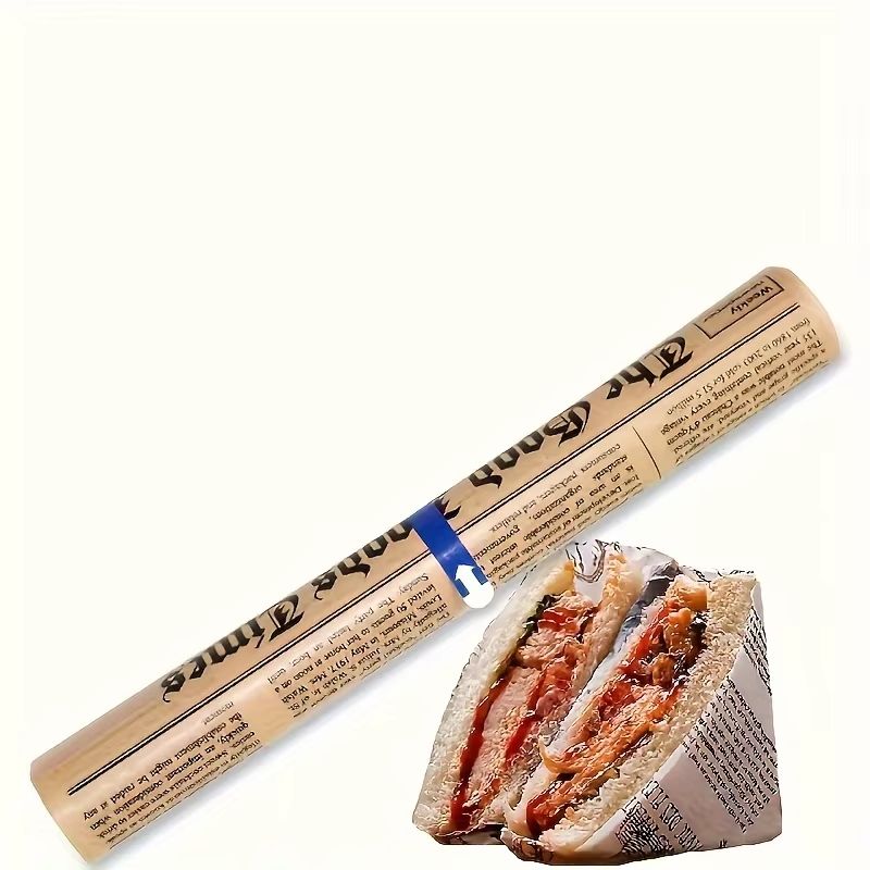 Food Grade Greaseproof Parchment Paper Baking Tools Roll 164 Feet For Bread Sandwich Burger Fries W 1