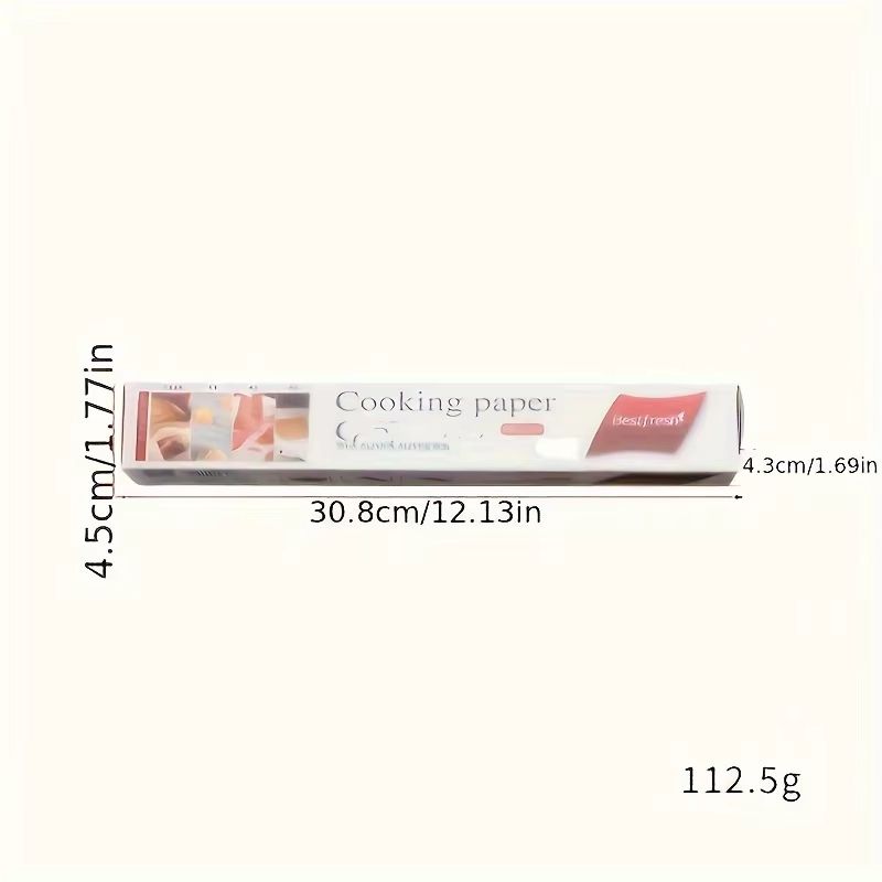 Food Grade Greaseproof Parchment Paper Baking Tools Roll 164 Feet For Bread Sandwich Burger Fries W 2