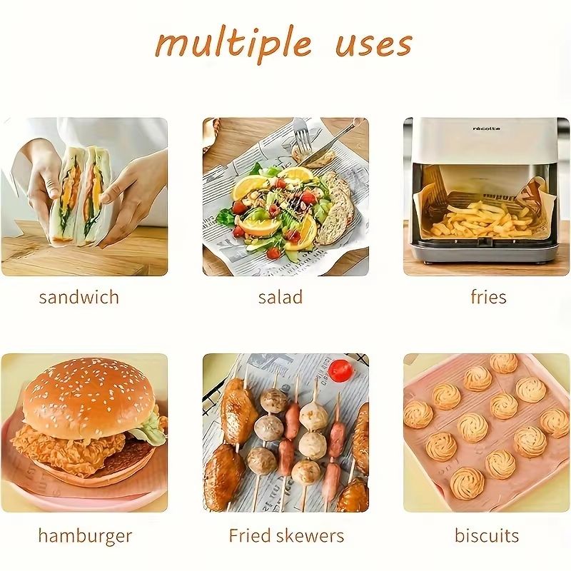 Food Grade Greaseproof Parchment Paper Baking Tools Roll 164 Feet For Bread Sandwich Burger Fries W 5
