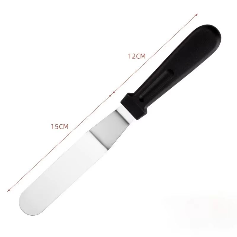Stainless Steel Cake Decorating Angled Spatula Set 3 Piece 6 In 8 In 10 In Multi Function Frosting  6