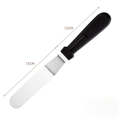 Stainless Steel Cake Decorating Angled Spatula Set 3 Piece 6 In 8 In 10 In Multi Function Frosting  6