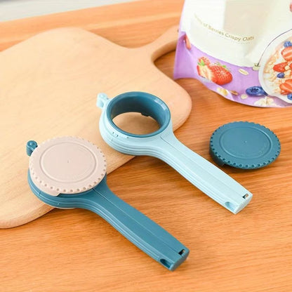 Food Storage Bag Sealing Clip With Pour Spout Snack Candy Storage Fresh Clamp Kitchen Organizer 2