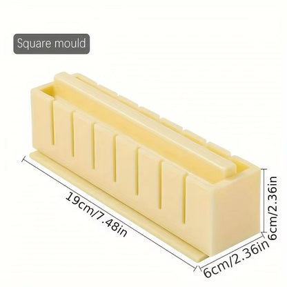 3 Piece Sushi Maker Equipment Kit Plastic Sushi Rolls Mold Round Square Heart Shaped Sushi Tools Ca 2