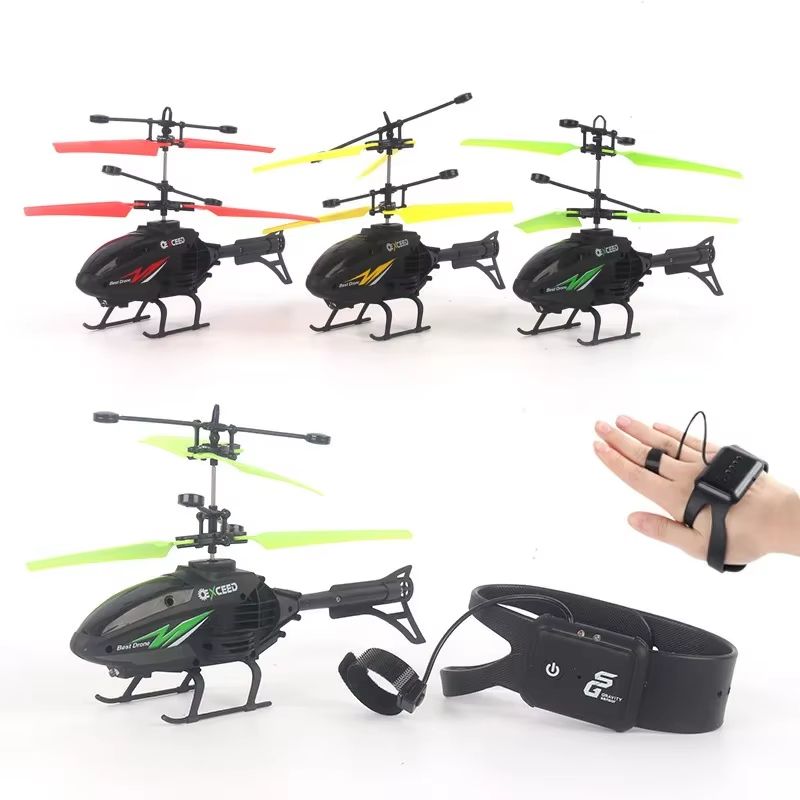 Watch Wrist Hand Controlled Induction Aircraft Impact Resistant Helicopter With Lighting Rechargeable Mini RC Drone