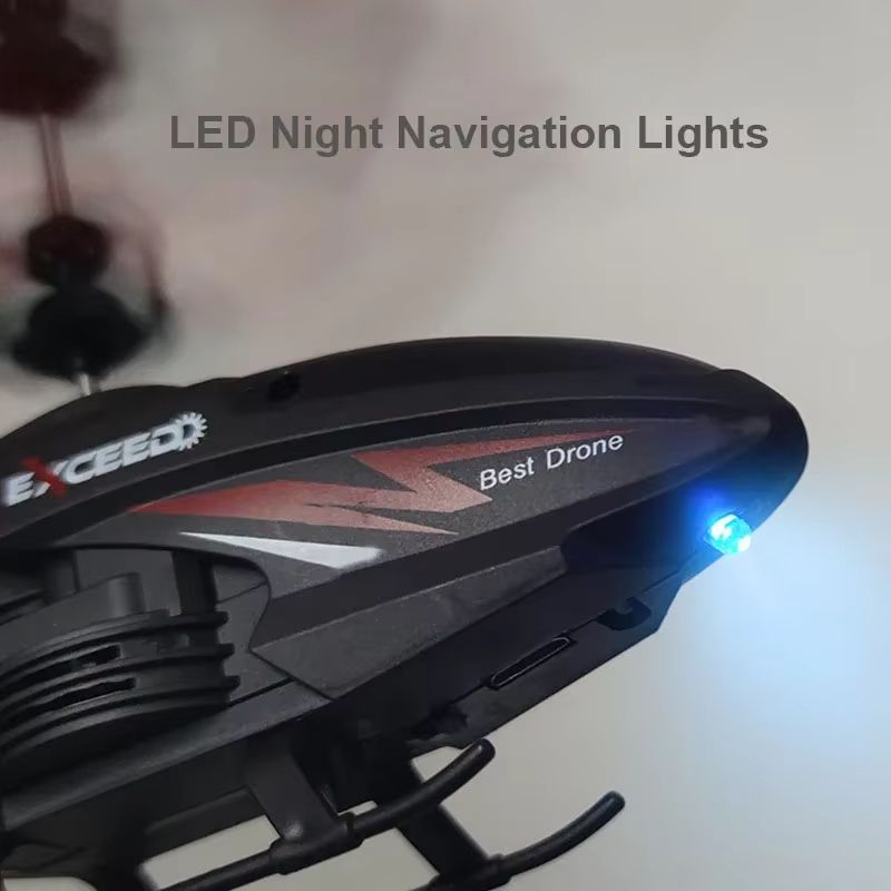 Remote Control Induction Helicopter Dual Mode Suspended Aircraft With Lighting Anti Drop Collision  2