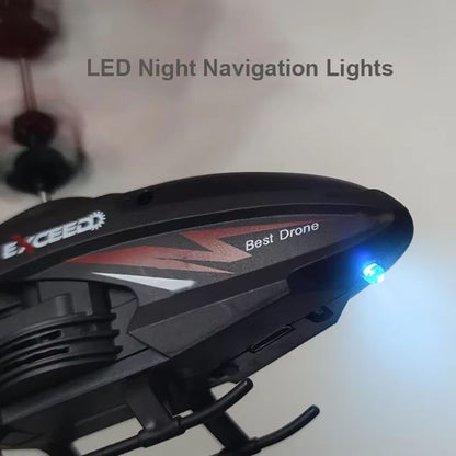 Remote Control Induction Helicopter Dual Mode Suspended Aircraft With Lighting Anti Drop Collision  2