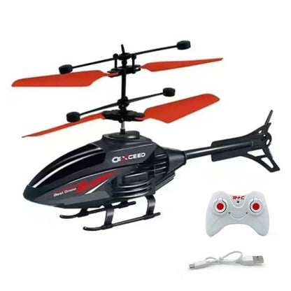 Remote Control Induction Helicopter Dual Mode Suspended Aircraft With Lighting Anti Drop Collision  6