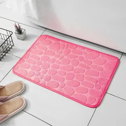 Embossed Memory Foam Pebble Floor Mat 12