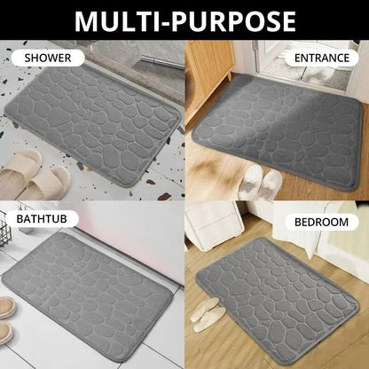 Embossed Memory Foam Pebble Floor Mat 1