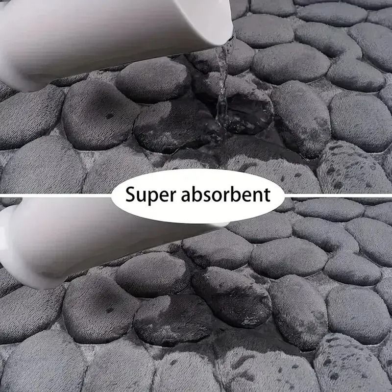 Embossed Memory Foam Pebble Floor Mat 3