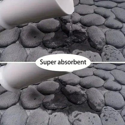 Embossed Memory Foam Pebble Floor Mat 3