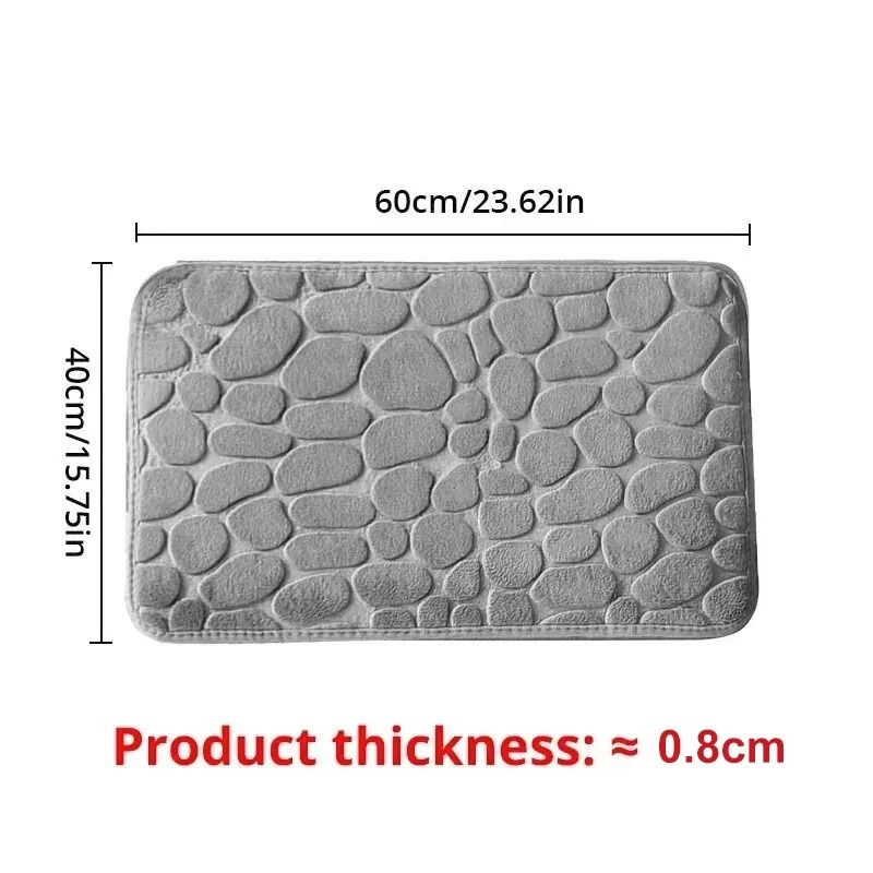 Embossed Memory Foam Pebble Floor Mat 5