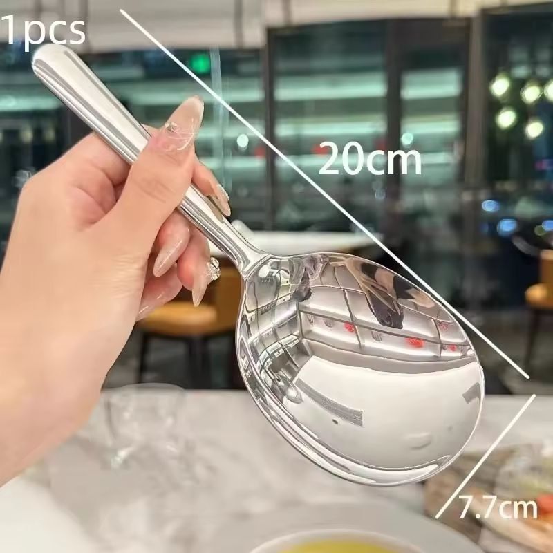 Stainless Steel Ladle  DrainHole Serving Spoon Set With HeatInsulated Handle 1 Or 2Pack 10
