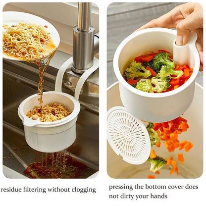 Self Cleaning Sink Strainer Basket With Automatic Dumping 1