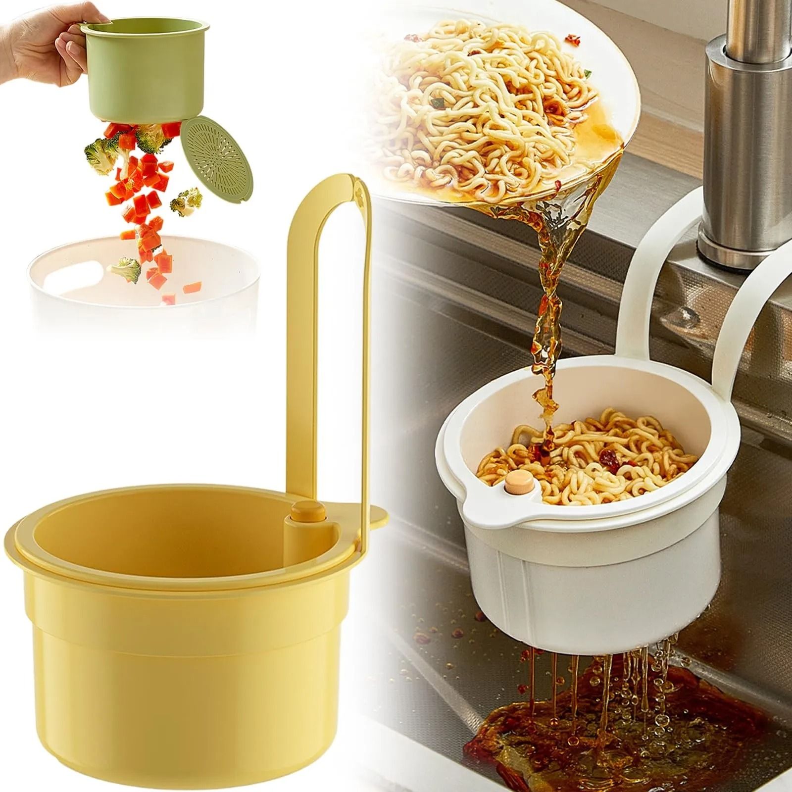 Self Cleaning Sink Strainer Basket With Automatic Dumping 8