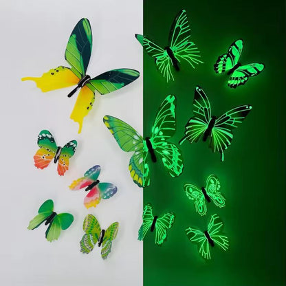 Luminous 3D Butterfly Wall Sticker Set  12Piece GlowUp DIY Home Decor 7