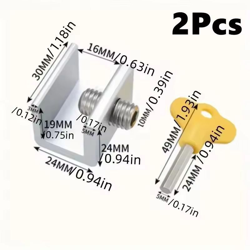 AdjustLock Sliding Door  Window Strap Security  ChildSafety Lock For Homes 6