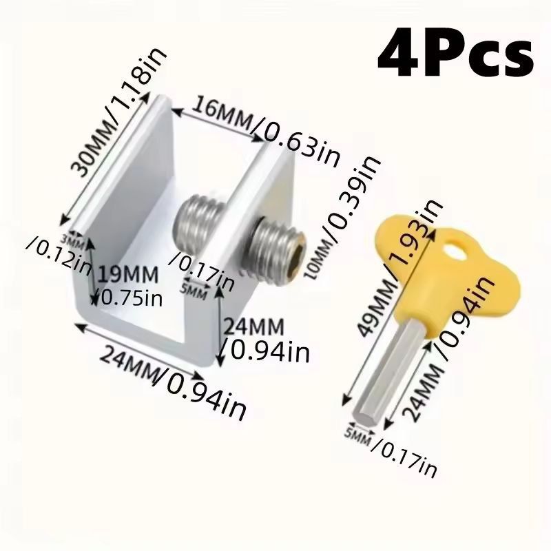 AdjustLock Sliding Door  Window Strap Security  ChildSafety Lock For Homes 7