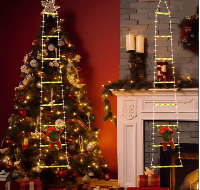 SantaClimb USB LED Ladder String Lights 1