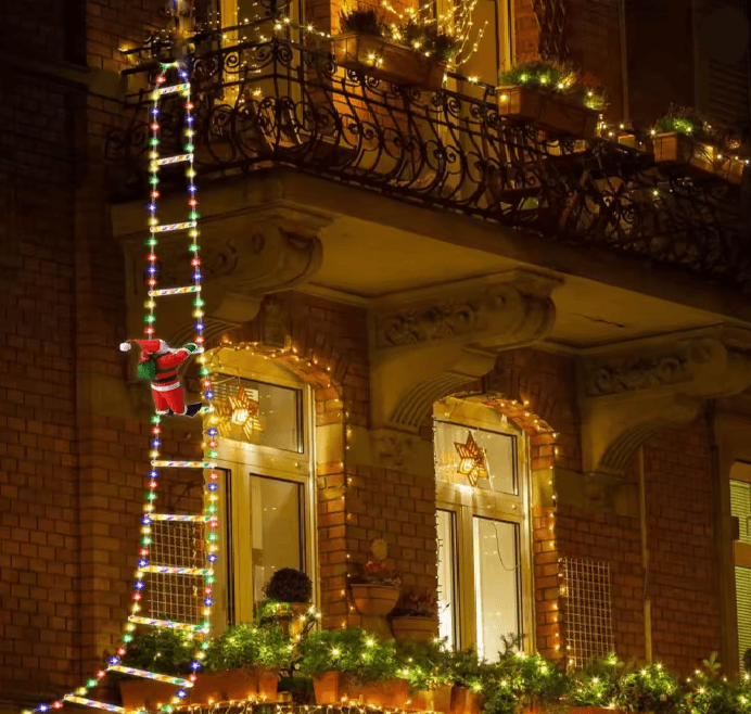SantaClimb USB LED Ladder String Lights 2