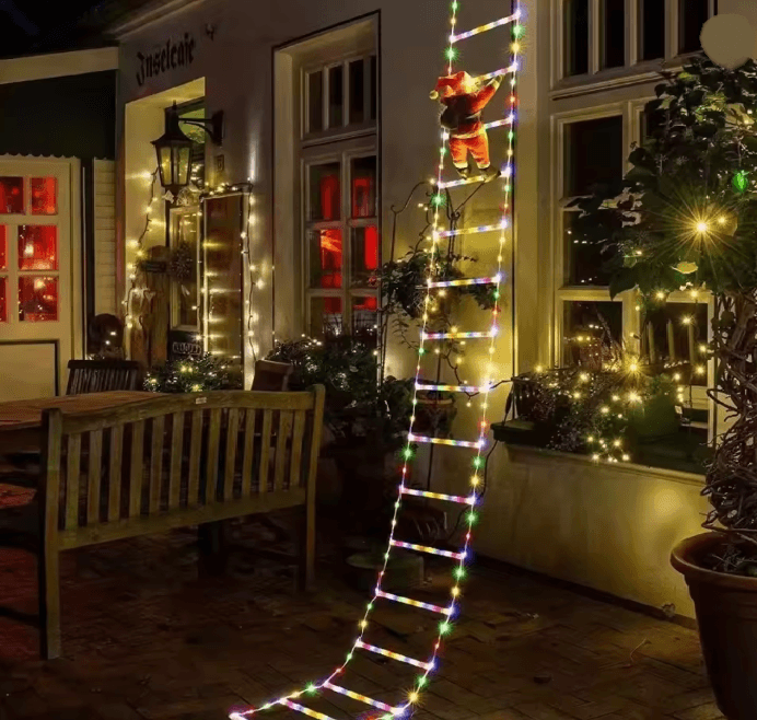 SantaClimb USB LED Ladder String Lights 5