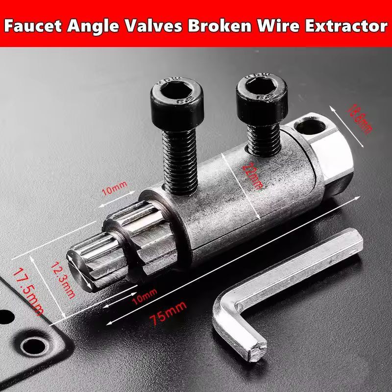 Universal Angle Valve Extractor  Repair Kit  For Damaged Faucet Valves Broken Screws  Waterpipe Thr 10