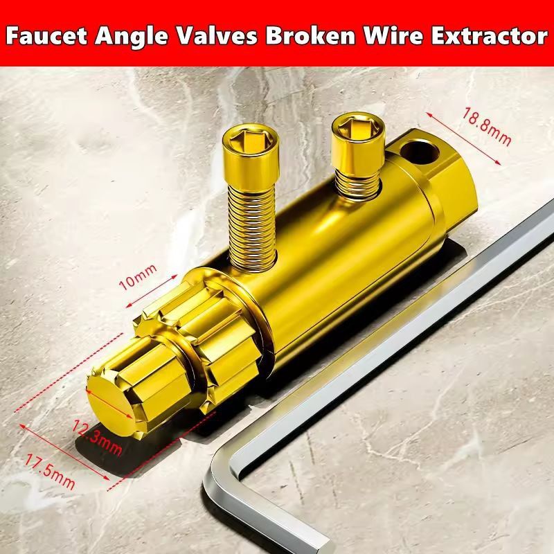 Universal Angle Valve Extractor  Repair Kit  For Damaged Faucet Valves Broken Screws  Waterpipe Thr 11
