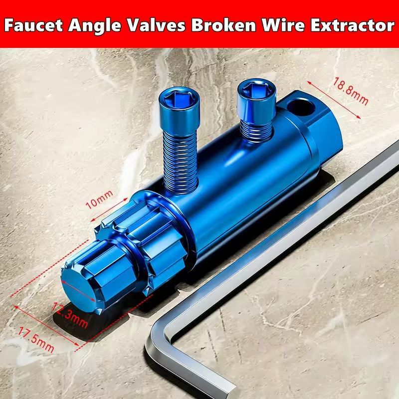 Universal Angle Valve Extractor  Repair Kit  For Damaged Faucet Valves Broken Screws  Waterpipe Thr 12